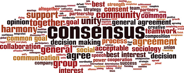 Consensus word cloud image